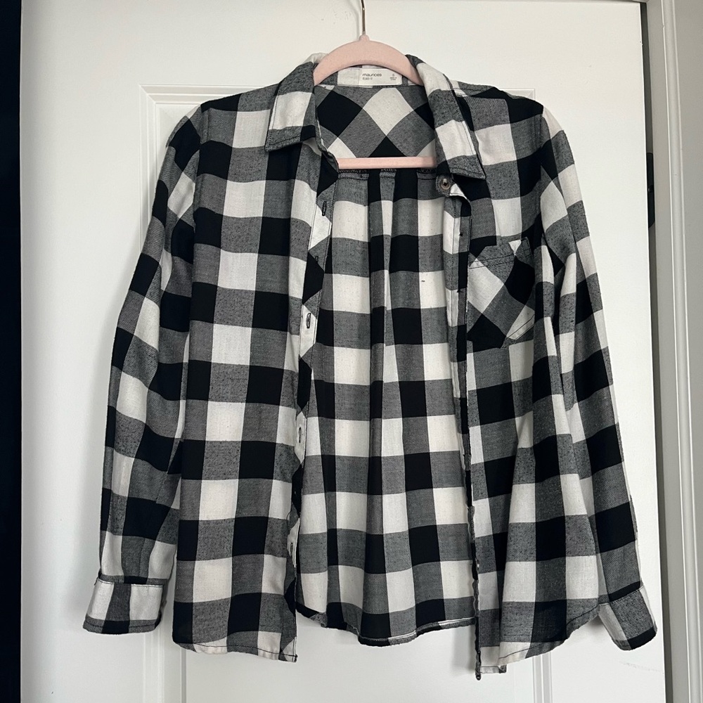 Black and white flannel